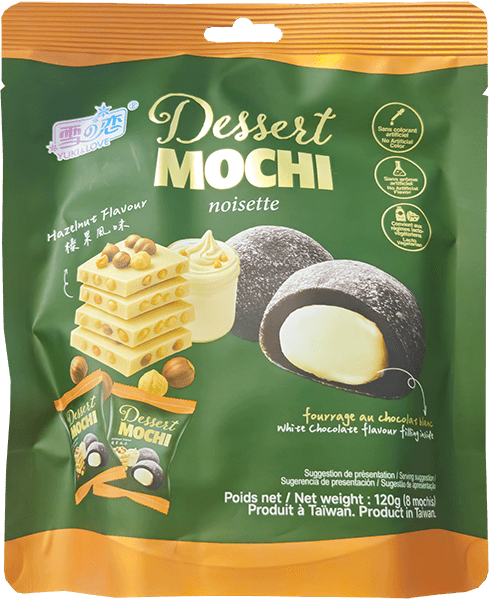 Yuki & Love Dessert Mochi 120g – Hazelnut